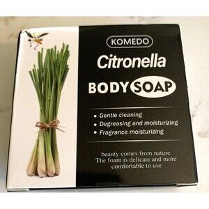 3 Bar Lot - Komedo Citronella Body Soap Gentle Degreasing Moisturizing New Boxed